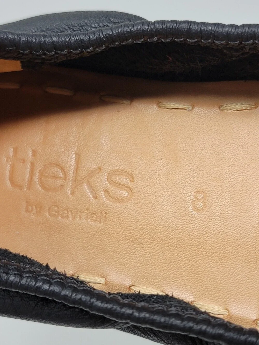 Tieks by Gavrieli California Navy Blue Leather Ballet Flats Slip On Shoes Size 8